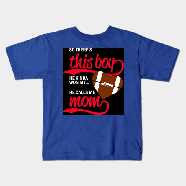 Football Gift Ideas For Women Kids T-Shirt by jerranne